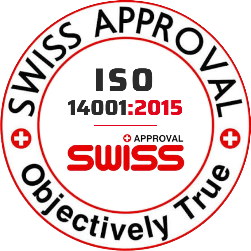 ISO 14001:2015 – Swiss Approval – Αρ. πιστοποιητικού 030-02-140-00413